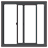 Aluminum sliding window icon