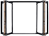 Aluminum folding window icon