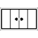 Aluminum folding door icon