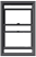 Single and double hung window icon