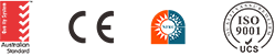 CE and AS2047 international certifications