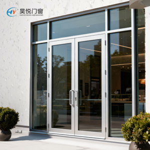 Customized Double Aluminum Alloy Glass Door French Doors