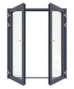 MINGLEI Exterior Aluminium Glass Double Entry Casement French Doors