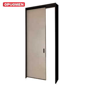 Hidden Pocket Door Wooden Aluminum Frame