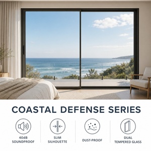 Coastal Defense Slim Frame Aluminum Sliding Door