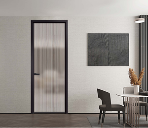 Modern Control Gate Kitchen Swinging Aluminum Glass Door