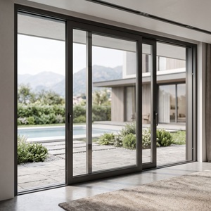Balcony Noise Control Sliding Doors with Soundproof Double Glazed