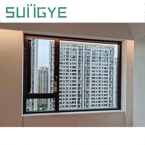 SUNGYE Hurricane Impact Thermal Break Aluminum Double Glazed Glass Tilt And Turn Window