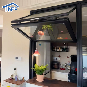 Modern Home Aluminium Tempered Glass Bi-Folding Windows Horizontal Local Window with Aluminum Alloy Frame