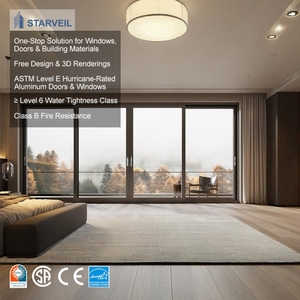 Aluminum Alloy Modern Style Waterproof Concealed Sliding Pocket Door for Exterior Use in Wine Cellar and Living Room