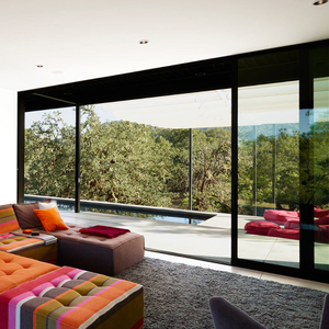 APRO Modern Aluminum Door Sliding Glass Patio Door with Bifold