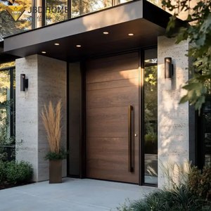Aluminium Pivot Entrance Door Exterior Front Entry System