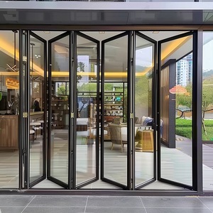 Modern Aluminum Bi-Folding Accordion Door