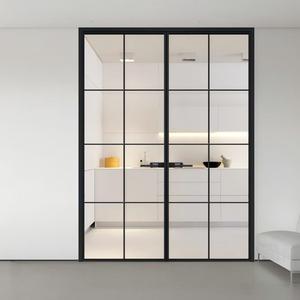 Modern Design Fully Tempered 8mm Glass Interior Partition Door