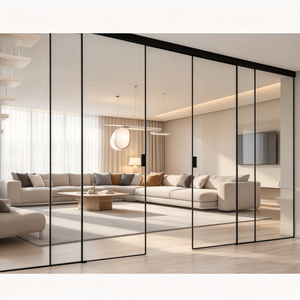 HDSAFE Aluminum Frame Glass Sliding Door Soft Closing