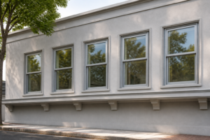 Retrofit replacement interface for aluminum glass double hung windows