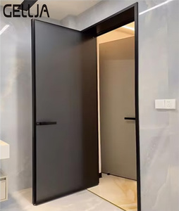 Metal Door Frame Contemporary Style Glass Door for Hotels