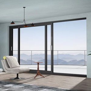 DERCHI Thermal Break Aluminum Sliding Folding Doors Frameless Door