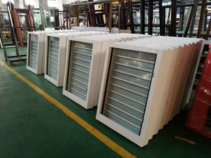 Aluminum Glass Louver Windows With Mosquito Net Shutter Window