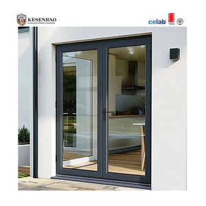 Soundproof Double Glass Aluminum Casement Interior Door