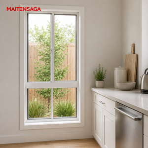 Aluminium Sliding Window with Clear Glass Fixed Lower Panels Kitchen Sliding Windows for Apartment House Hotel