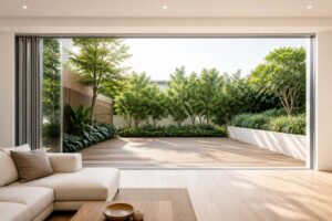 Oversized panoramic glass aluminum sliding door project case study