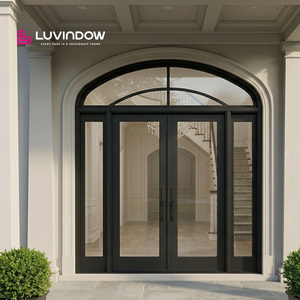 Aluminum Automatic Exterior Double Glazed Entry Door
