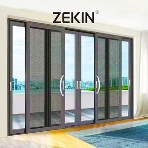 As2047 NFRC Certification Double Glass Stacker Doors Custom Engineering Project Exterior