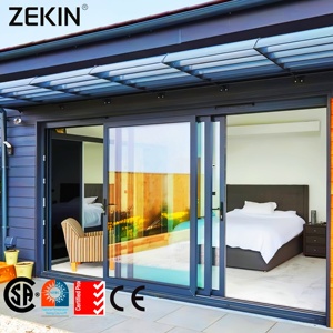 Customized AS2047 Australia Sliding Door Double Glazed Cavity Glass Sliding Stacker Doors