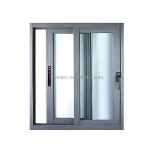 AOSTTER Slim Frame Powder Coated Aluminum Horizontal Sliding Window Corner Joint