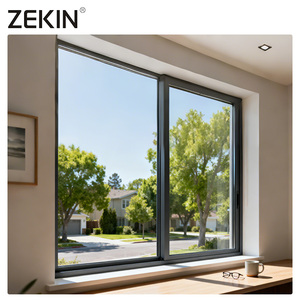 ZEKIN Modern Custom Hurricane-Proof Window Double Glazed Doors and Windows For House Aluminum Sliding Window For Homes