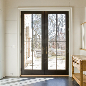 Modern French Style Commercial Aluminum Storefront Door