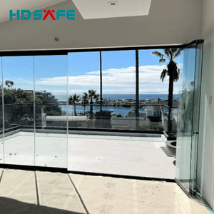 Factory Custom Slim Frame Aluminum Bifold Door