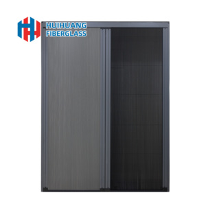 Hot Sale Modern Trackless Pleated Mesh Sliding Retractable Door Polyester Aluminum Alloy Frame