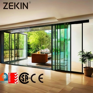 Customized Sliding Door NFRC AS2047 Certification Sliding Door Double Glass Balcony Patio