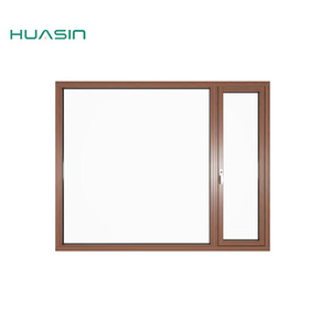 Huasin Modern Canada Standard 2026 Dustproof Waterproof Custom Aluminum Clad Wood Outdoor Exterior Doors