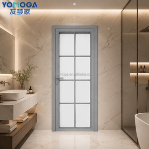Popular Aluminum Frame Pocket Shower Room Door for Home