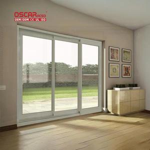 Sliding Pivot Aluminum Glass Doors with Blinds Patio Balcony Porch
