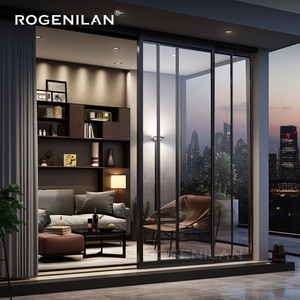 Oversized 3 Pane Ultra Slimline Sightline Sliding Glass Door