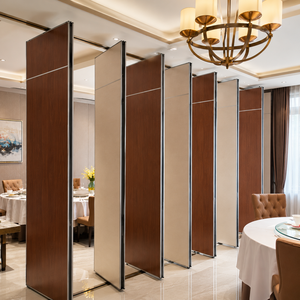 Aluminum Glass Office Movable Wall Partitions Mobile Folding Door Product
