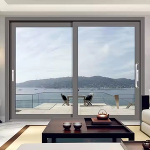 NFRC Certified Energy Efficient Aluminum Alloy Wood Clad Patio Door