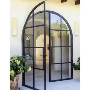 Modern Slim Frame Aluminum Swing Door for Villa