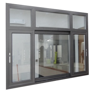 Hurricane Impact Aluminum Glass Customized Sliding Window Home Soundproofing Double Glazed Windows