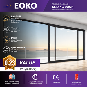 EOKO NFRC CSA Certified Aluminum Sliding Glass Door Heavy Duty