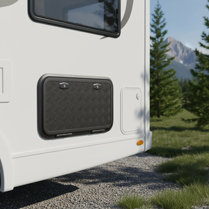 High Strength Aluminum Alloy RV Storage Hatch Door with Dual Lock