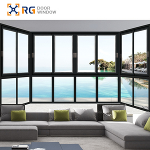 RG90.7 Wholesale Aluminum Sliding Sash Windows Insulated Energy Efficient Double Glazed Bespoke Service for Home and Office