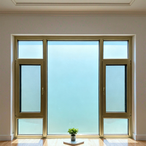 Aluminium Casement Window Double Pane Soundproof Modern