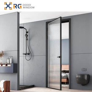 Factory Quality Popular Appearance Aluminum Glass Door Soundproof Double-Layer Glass