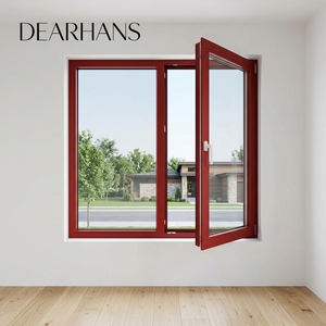 Custom Arch windows Double Glazed Soundproof Aluminium Profile Casement Aluminum Alloy Doors