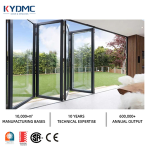 Aluminum Thermal Break Bi Folding Door NFRC Patio Bifold Doors